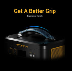 VTOMAN JUMP 1500X Portable Power Station Camping LiFePO4 Battery 828Wh 1500W AC Outlets Solar Generator For Home RV Outdoor