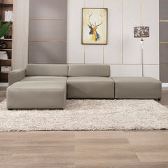 HORGAEO Convertible Sofa Bed, L Shaped Sectional Couch, Modular Sectional Sofa