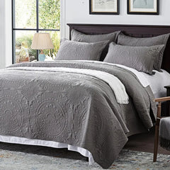 Bedding Set- Embossed, Bedspreads-Lightweight All Season Soft Microfiber Bedspread, Bed Coverlet for All Seasons