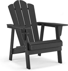 Adirondack Chair Oversized Balcony Porch Patio Outdoor Chair for Lawn, Backyard, Deck, Garden, Camping - Easy Installation