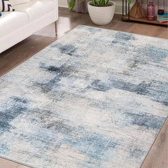 Modern Abstract Area Rug, 8x10 Washable Rugs for Living Room Bedroom Office Floor Rug Dining Room Indoor Accent Rugs