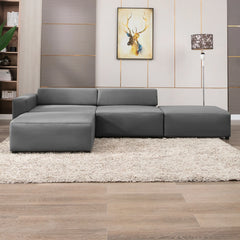 HORGAEO Convertible Sofa Bed, L Shaped Sectional Couch, Modular Sectional Sofa