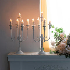 5 Candle Holders For Weddings, Banquet Events, 19.6 Inches High, Decoration For Weddings, Christmas, Halloween