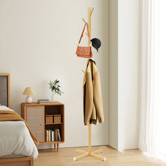 Modern Metal Coat Rack Free Standing 7 Hooks Hall Tree in Corner Hat Hanger & Coat Racks Stand Entryway Organizer