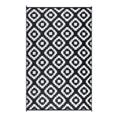 Outdoor Rug Plastic Straw Rug Modern Geometric Waterproof Rug Reversible Outdoor Floor Mat for Patio Porch Backyard Picnic Campi