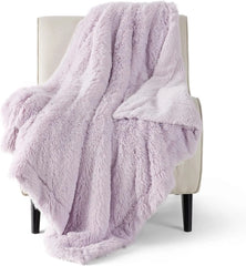 Bedsure Soft Fuzzy Faux Fur Throw Blanket, 640 GSM