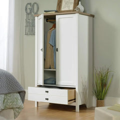 Armoire Wardrobe Closet, Clothes Cabinet with Hanging Rods, Adjustable Shelf, Freestanding Clothing Armoire, Wardrobes