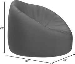 Beanbags Bean Bag Chair, X-Large-48in, Heather Gray