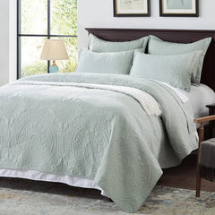 Bedding Set- Embossed, Bedspreads-Lightweight All Season Soft Microfiber Bedspread, Bed Coverlet for All Seasons