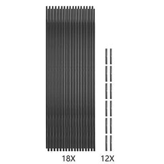 Flexible Fiberglass Hoops for DIY Plant Tunnel Arches Steel Connectors and Mulch Clips for Raised Beds and Greenhouses