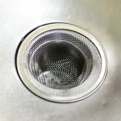 1PCS Kitchen Sink Filter Stainless Steel Mesh Sink Strainer Filter Bathroom Sink Strainer Drain Hole Filter Trap Waste Screen