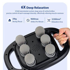 Six-head Fascia Gun High-Frequency Vibration Body Massage Gun Back and Waist Massager Massager Neck Shoulder Massager masajeador