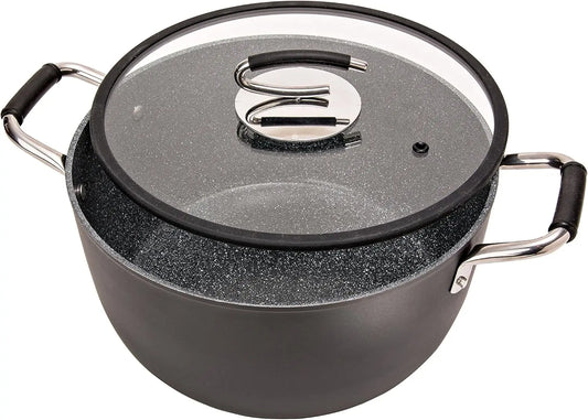 Quart Nonstick Dutch Oven w/Lid | Made in Italy | Proprietary nontoxic ceramic coating