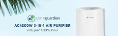 Filter Air Purifier for Home, Office, Bedrooms, Filters Allergies, Pollen, Smoke, Dust, Pet Dander