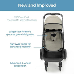 US Wiz 2-in-1 Convertible Baby Stroller Bassinet Mode Foldable Stroller