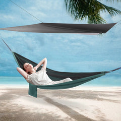 Camping Hammock Hammocks with Mosquito Net Tent and Rain Fly Tarp Hammock for Backpacking and Travel Black