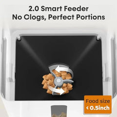 Smart Pet Feeder Camera WiFi 8L 1080P Night Vision 2-Way Audio App Control Dog Cat Food Dispenser Timer