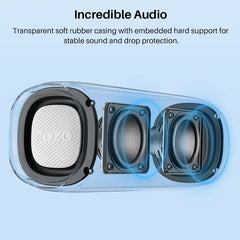 TOZO PA2 Bluetooth Speaker with Dual Drivers & Dual Bass Diaphragms Deep Bass Loud Stereo Sound 25H Playtime Wireless Speaker