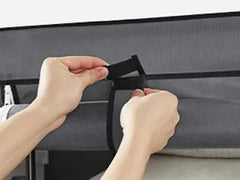 Closet Wardrobe Portable Closet Bedroom Clothes Rail with Non-Woven Fabric Cover Clothes Storage Organizer 12 Compartments Gray