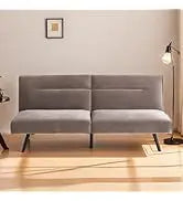 L Shaped Sofa with Ottoman Modern Sectional Living Room,Bedroom,Office,L Couch Brown