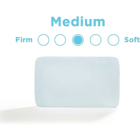 Blue Pillow for Sleep Memory Foam King Sleeping Pillows Cooling ProHi Pillow Home Textile Garden