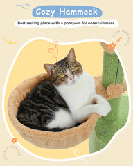 Cat Tree for Large Cats Cat Tower for Indoor Cats with Large Hammock Cat Condo House and Scratching Post Cat Activity Tree