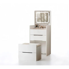 3 in 1 Vanity Desk with Plip Top Mirror, Small Make Up Vanity Set  Makeup Vanity with Drawers, Dressing Table for Bedroom