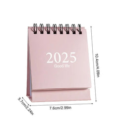 2025 Mini simple small desk calendar Desktop Calendar pocket portable calendar desktop decoration Home Office School Supplies