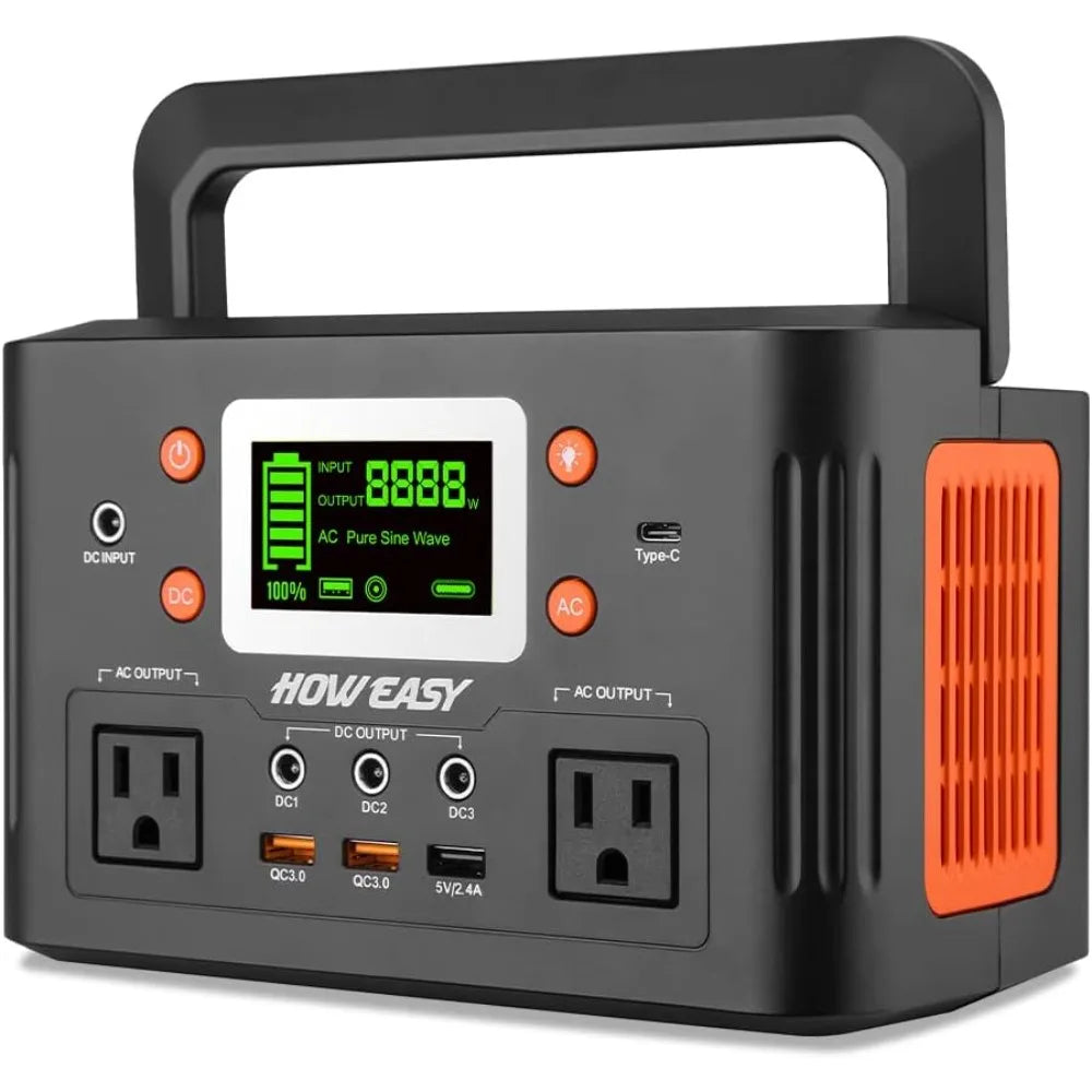 260W Portable Power Station.178Wh Solar Generator(Solar Panel Not Included) with 2 110V/260W AC Power Socket Backup Power