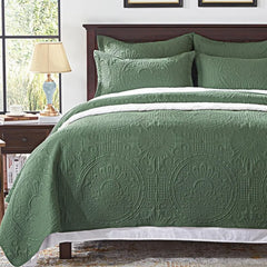 Bedding Set- Embossed, Bedspreads-Lightweight All Season Soft Microfiber Bedspread, Bed Coverlet for All Seasons