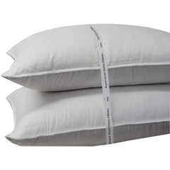 Medium Firm Down Pillow, 500 Thread Count 100% Cotton, STANDARD DOWN PILLOWS, Standard/Queen Size, MEDIUM FIRM PILLOWS, Set of 2