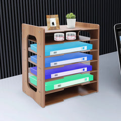 Adjustable File Document Holder Office Desktop Organizer Stable Storage Rack File Organizer