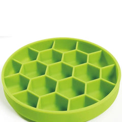 Silicone Slow Feeder Dog Bowls Prevents Gulping And Vomiting Dog Feeder With Hexagonal Honeycomb Dog Food Bowls Dog Plates For