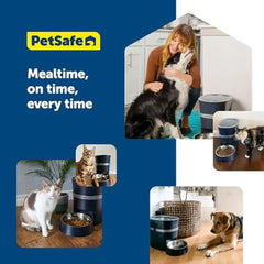 Automatic Smart Pet Feeder Cats and Dogs App Controlled with Alexa Apple Android Health Benefits Slow Eating 12 Daily Meals 1/8