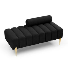 End of Bed Bench,  Fabric Upholstered 2 Seater Sofa, Sofa Stool Footrest Window Bench  for Bedroom Living Room,Ottoman Bench