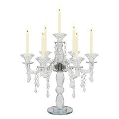 Crystal Candle Holder Candelabra 7-arm Wedding Birthday Party Gift Candlestick