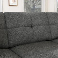 Convertible Sectional Sofa L Shaped Couch for Small Apartment Reversible Sectional Couches for Living Room, Dark Grey, Sofa