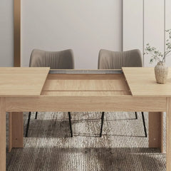 Extendable Dining Table  Wooden Dining Room Table, Modern Extendable Table for Gatherings, Meeting for Small Kitchens