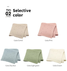 Baby Blankets Super Soft Neworn Infant Babies Boys Girls Cotton Knit Sleep Quilts Covers for Stroller 90*70cm Kids Throwing Mats