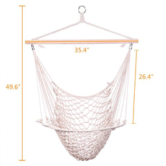 Hanging Rope Air/Sky Chair Swing beige