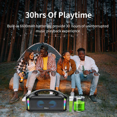 Tribit Portable Bluetooth Speaker 90W StormBox Blast Outdoor Wireless Speaker IPX7 Waterproof Party Camping Speaker 30H Playtime