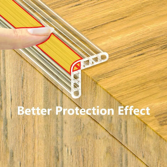 Anti Collision Baby Proofing High Quality PVC Transparent Table Edge Protector Self Adhesive Kids Safety Airbag Furniture Bumper