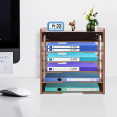 Adjustable File Document Holder Office Desktop Organizer Stable Storage Rack File Organizer