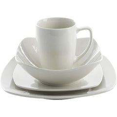 Kitchen Dinnerware Set Porcelain Chip and Scratch Resistant Dinnerware Plates, Bowls, and Mugs Sets