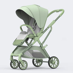 2024 New Arrival High View Portable Baby Stroller Ergonomics Seat Bassinet for Newborn One Hand to Recline Pram