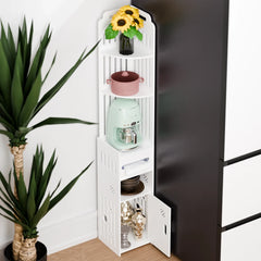 Bathroom Standing Shelf Storage Floor Cabinet Washbasin Shower Corner Shelf Sundries Storage Rack Home Furniture Toilet Storage