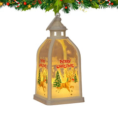 Christmas Lantern LED Candle Light Tabletop Christmas Decoration Battery Operated LED Candle Light For Holiday Centerpieces