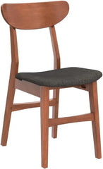 Home Lucca Retro Black Dining Chair, Wood, Set of 2