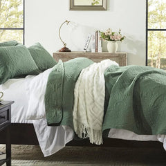 Bedding Set- Embossed, Bedspreads-Lightweight All Season Soft Microfiber Bedspread, Bed Coverlet for All Seasons