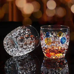 350ml Crystal Color Whiskey Cup Coffee Cups Whisky Liquor Wine Glass Water Glassware X027